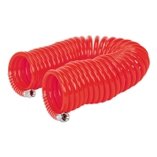 Coiled Air Hose 10m with 1/4 Bsp Unions