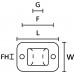 Hellerman Cable Tie Base TY3G1S