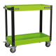 Workshop Trolley 2-Level Heavy-Duty - Hi-Vis Green