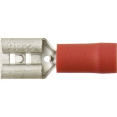 Push on Female Terminals Red 6.3mm