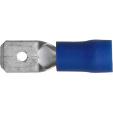 Push on Male Terminals Blue 6.3mm