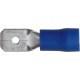 Push on Male Terminals Blue 6.3mm